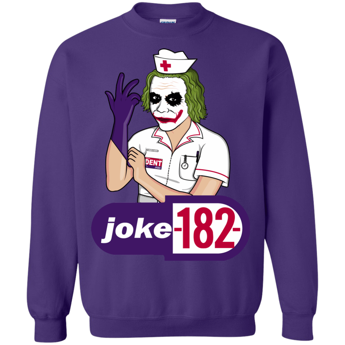 Sweatshirts Purple / Small Joke182 Crewneck Sweatshirt