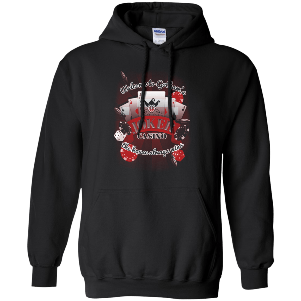 Sweatshirts Black / Small JOKER CASINO Pullover Hoodie
