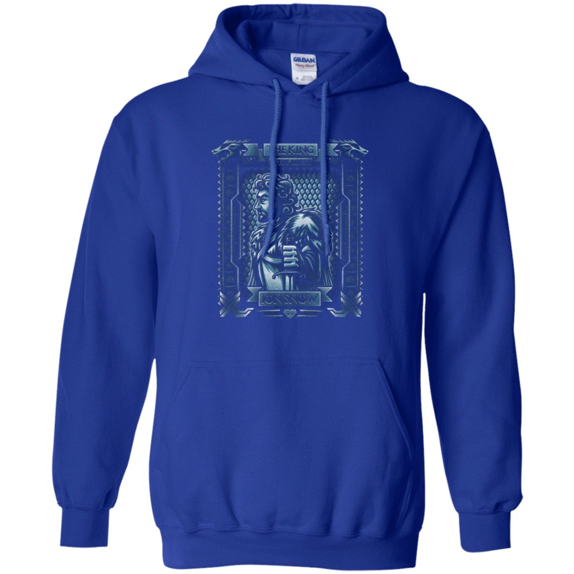 Sweatshirts Royal / Small Jon Snow King in the North Pullover Hoodie