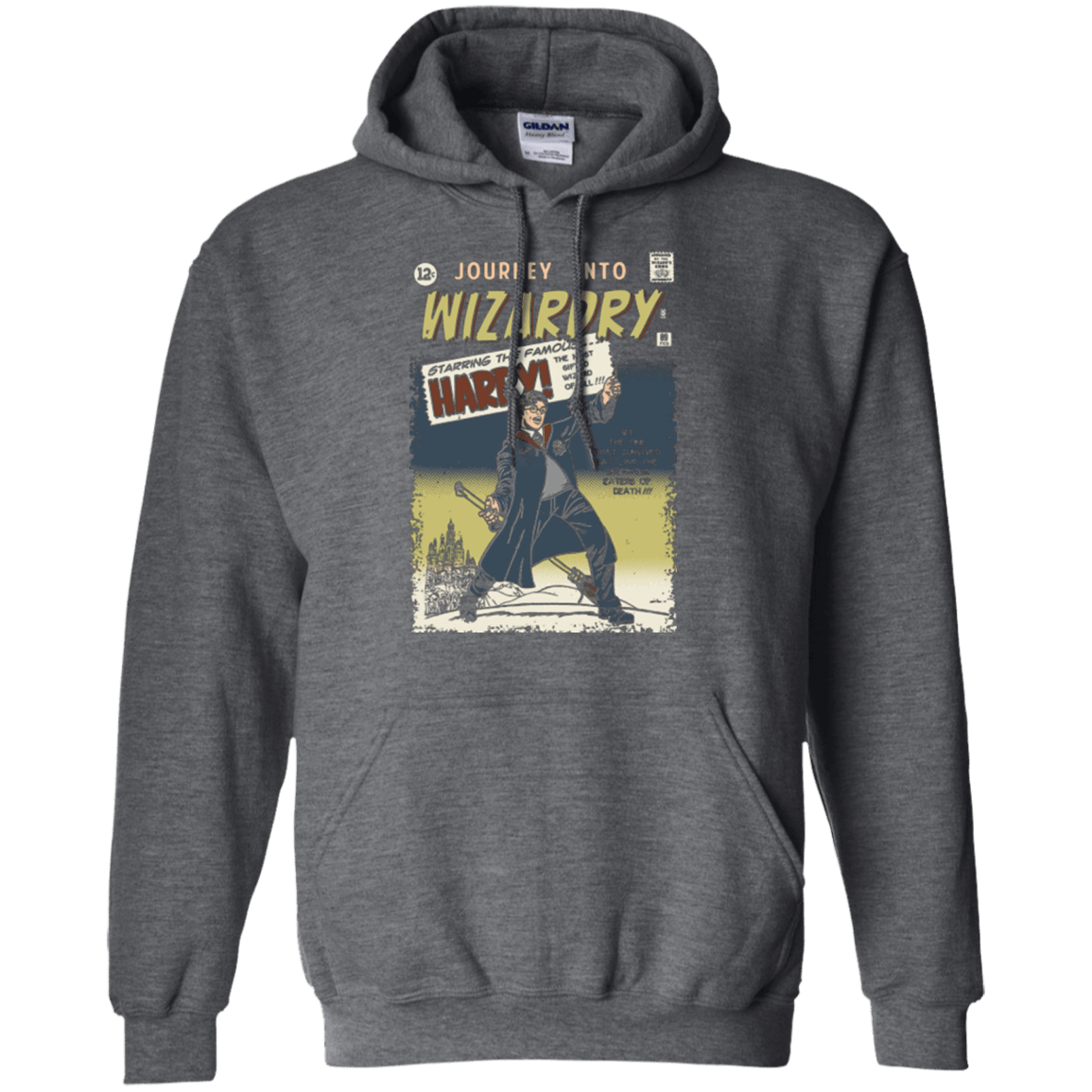 Sweatshirts Dark Heather / Small Journey into Wizardry Pullover Hoodie