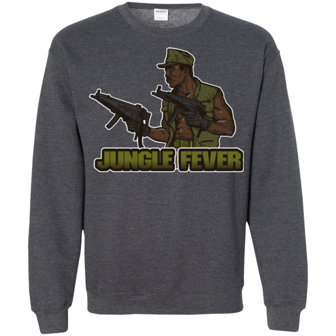 Sweatshirts Dark Heather / Small Jungle Fever Crewneck Sweatshirt