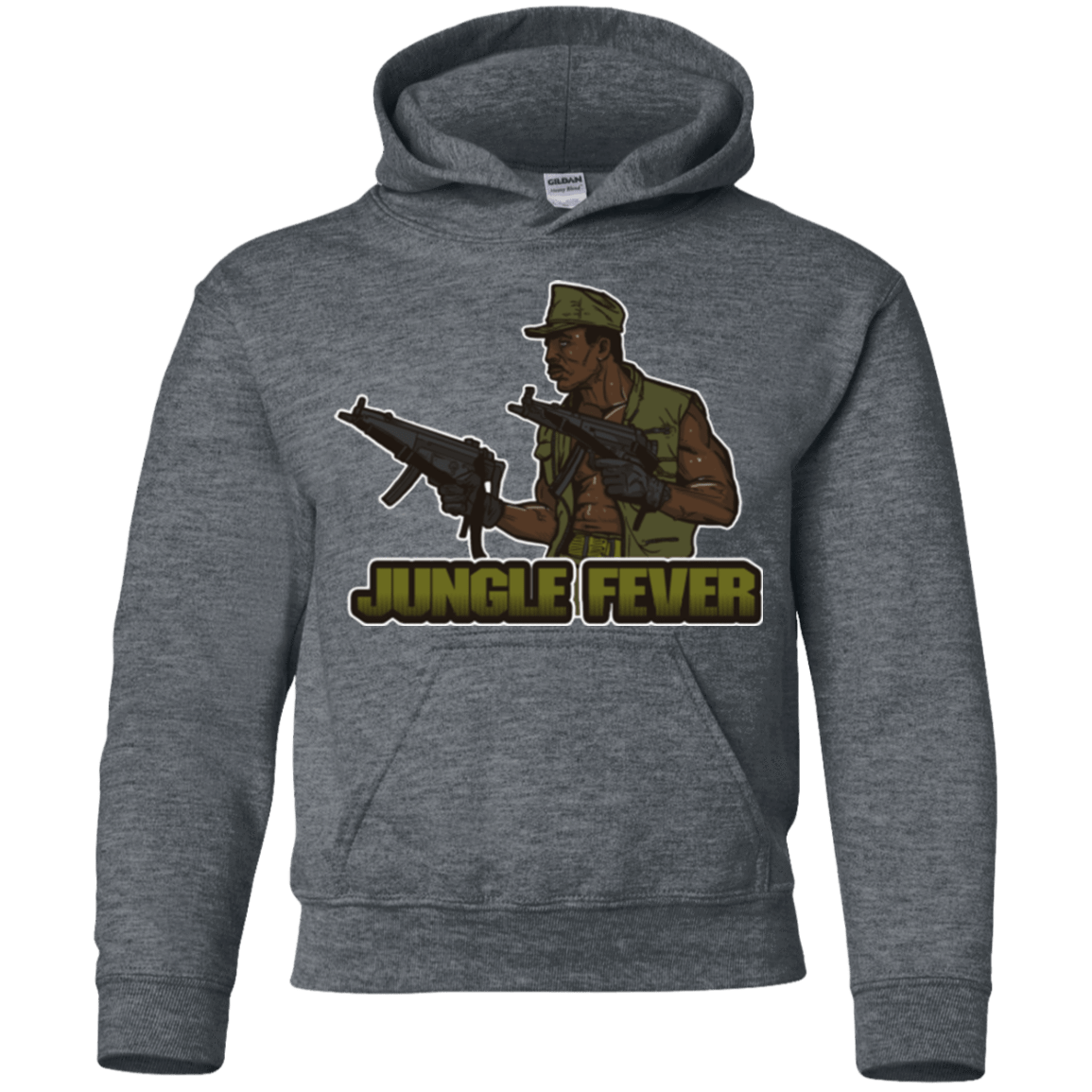 Sweatshirts Dark Heather / YS Jungle Fever Youth Hoodie