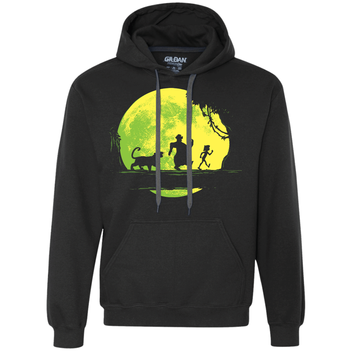 Sweatshirts Black / S Jungle Moonwalk Premium Fleece Hoodie