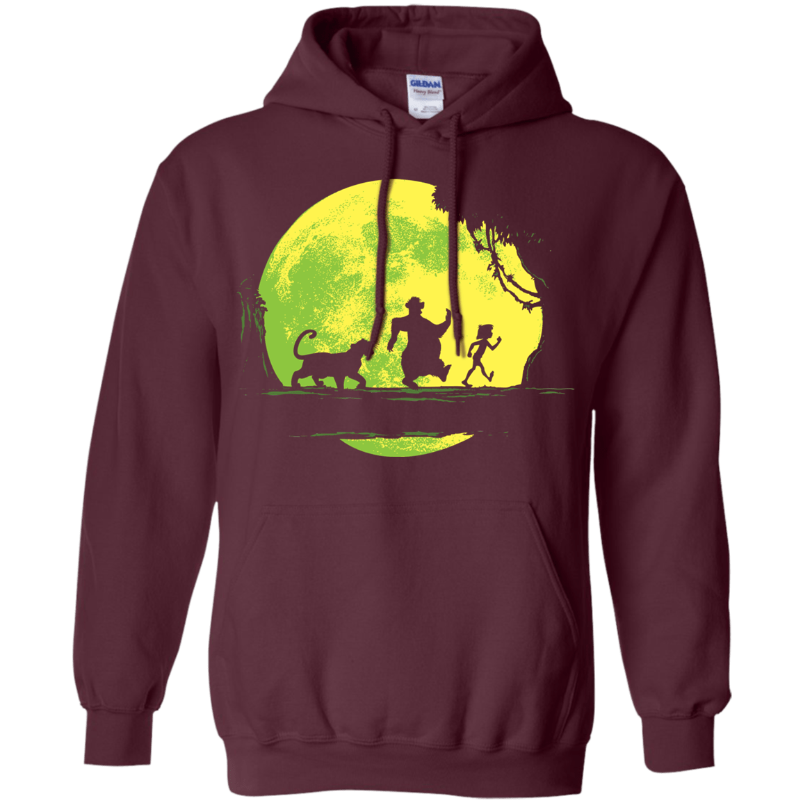 Sweatshirts Maroon / S Jungle Moonwalk Pullover Hoodie