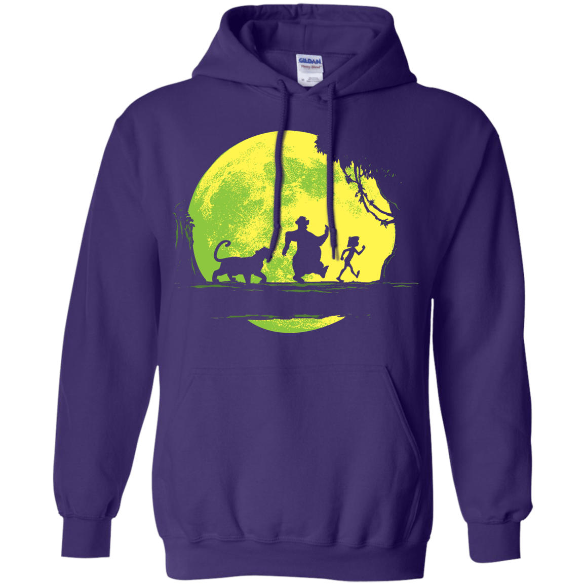 Sweatshirts Purple / S Jungle Moonwalk Pullover Hoodie