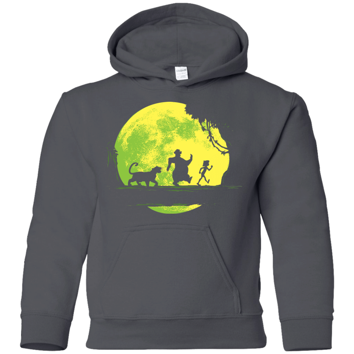 Sweatshirts Charcoal / YS Jungle Moonwalk Youth Hoodie
