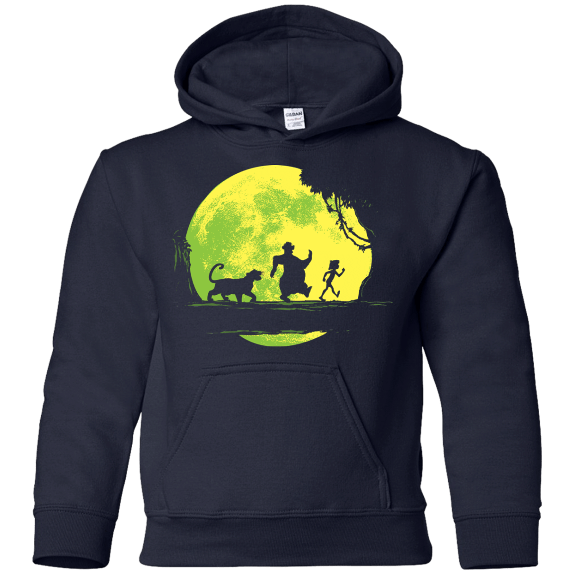 Sweatshirts Navy / YS Jungle Moonwalk Youth Hoodie