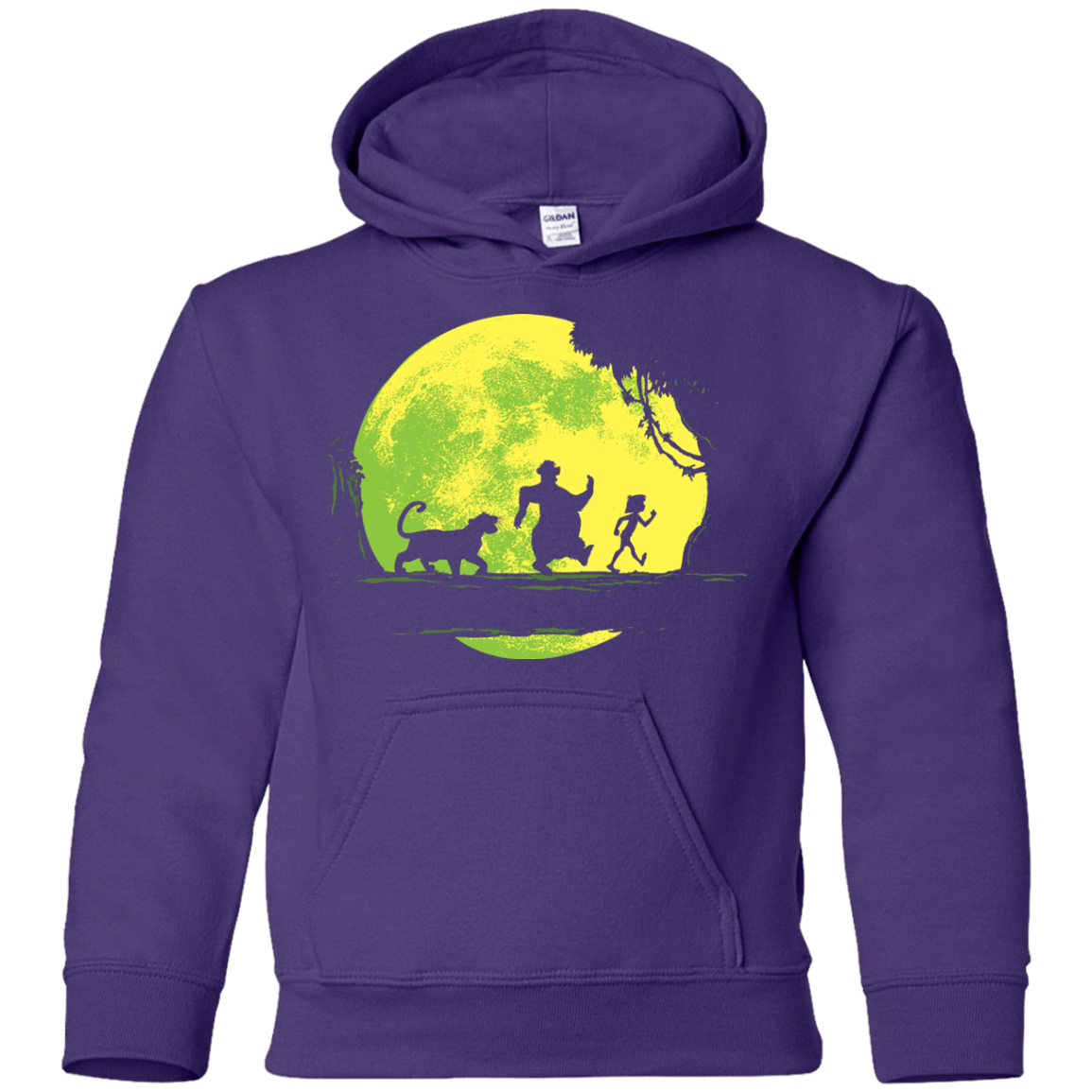 Sweatshirts Purple / YS Jungle Moonwalk Youth Hoodie