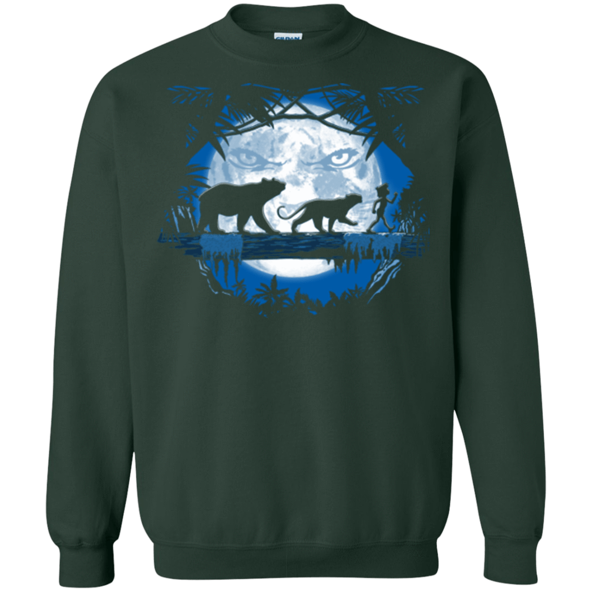 Sweatshirts Forest Green / Small Jungle Pals Crewneck Sweatshirt