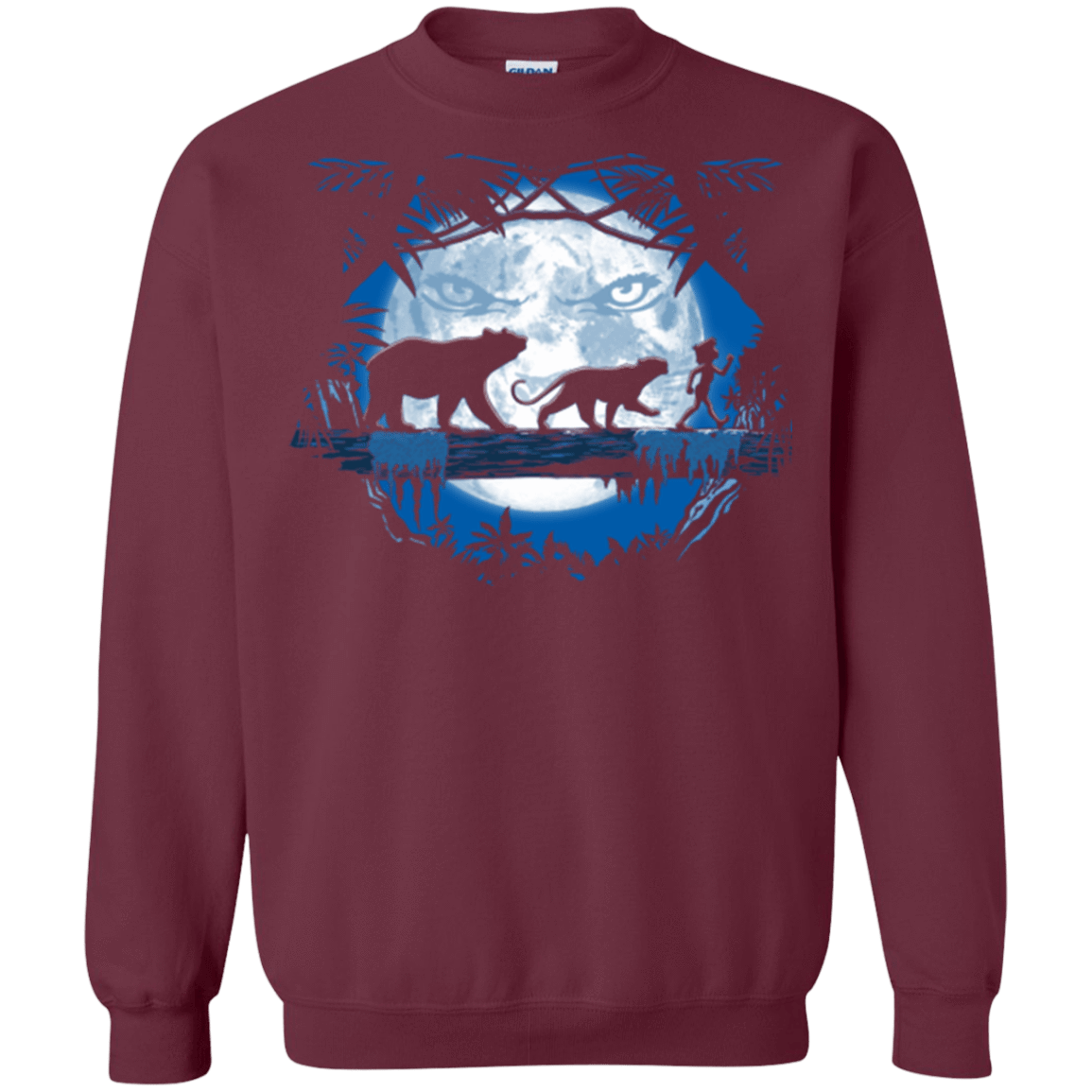 Sweatshirts Maroon / Small Jungle Pals Crewneck Sweatshirt