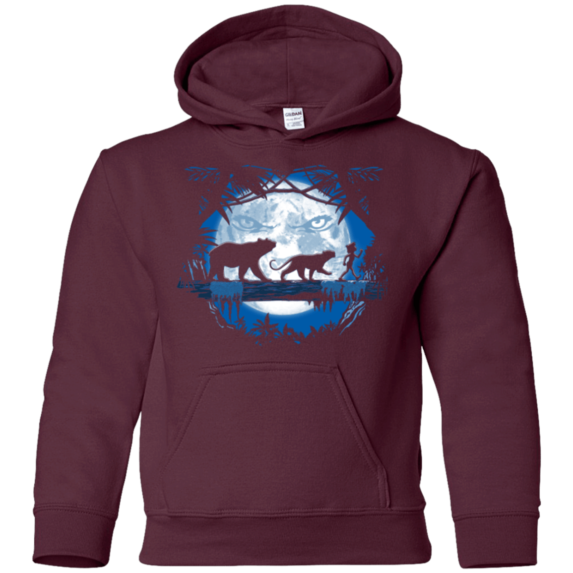 Sweatshirts Maroon / YS Jungle Pals Youth Hoodie