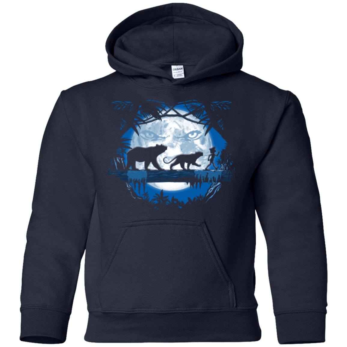 Sweatshirts Navy / YS Jungle Pals Youth Hoodie