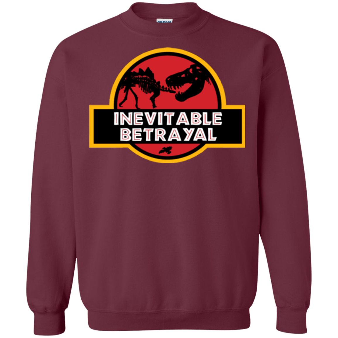 Sweatshirts Maroon / Small JURASSIC BETRAYAL Crewneck Sweatshirt