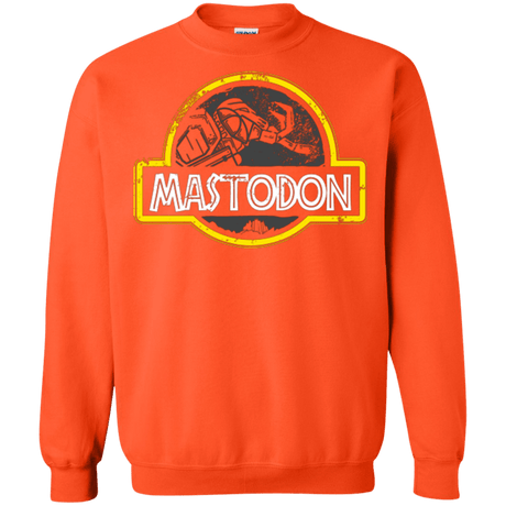 Sweatshirts Orange / Small Jurassic Power Black Crewneck Sweatshirt