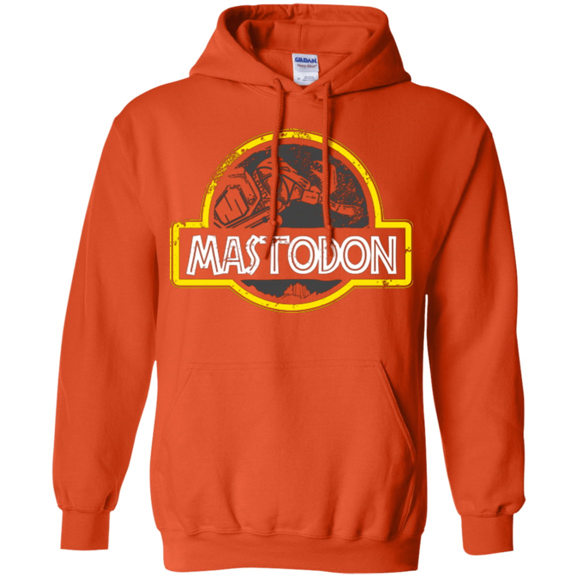 Sweatshirts Orange / Small Jurassic Power Black Pullover Hoodie