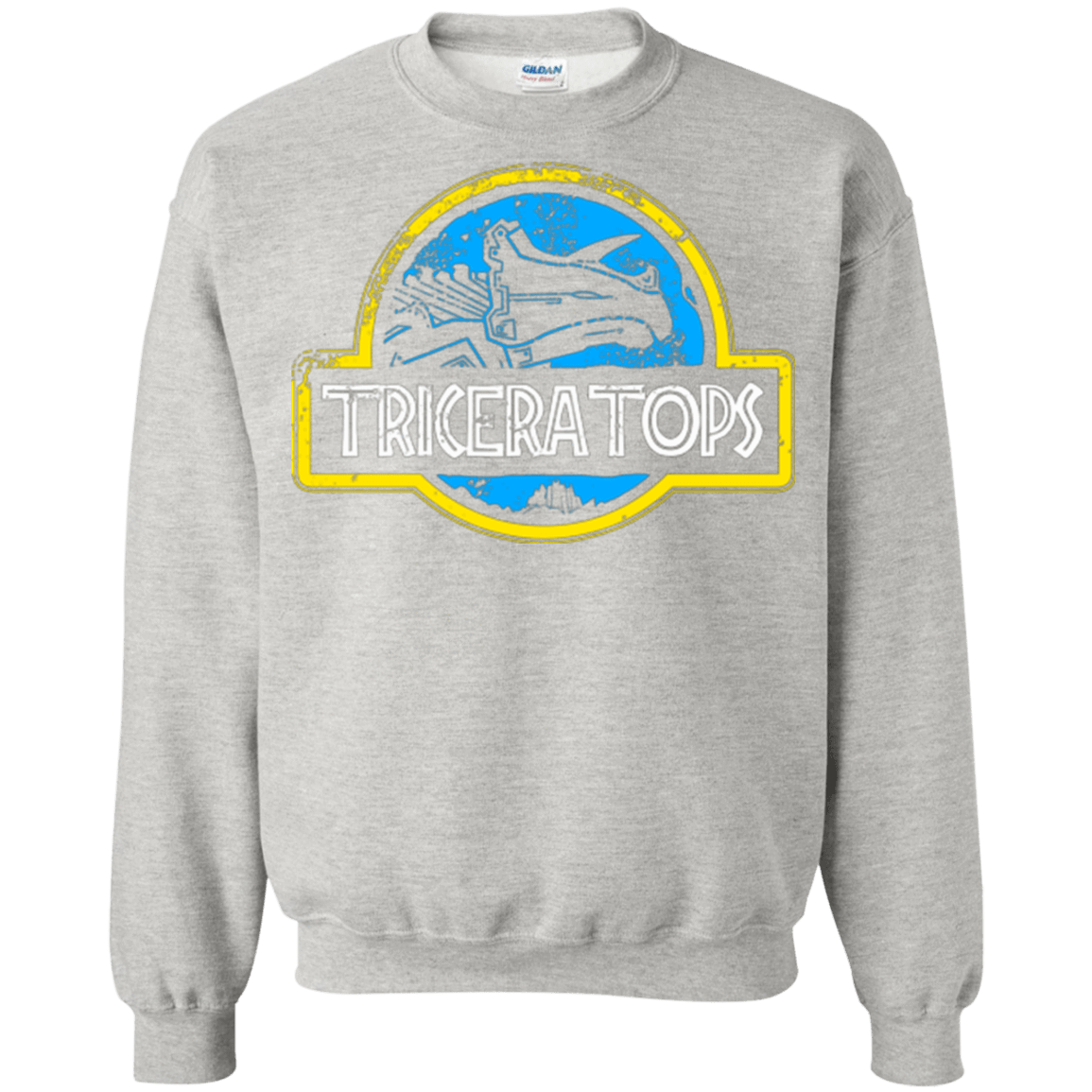Sweatshirts Ash / Small Jurassic Power Blue Crewneck Sweatshirt