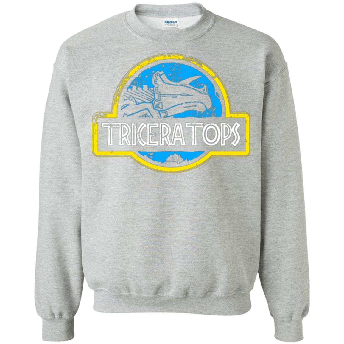 Sweatshirts Sport Grey / Small Jurassic Power Blue Crewneck Sweatshirt