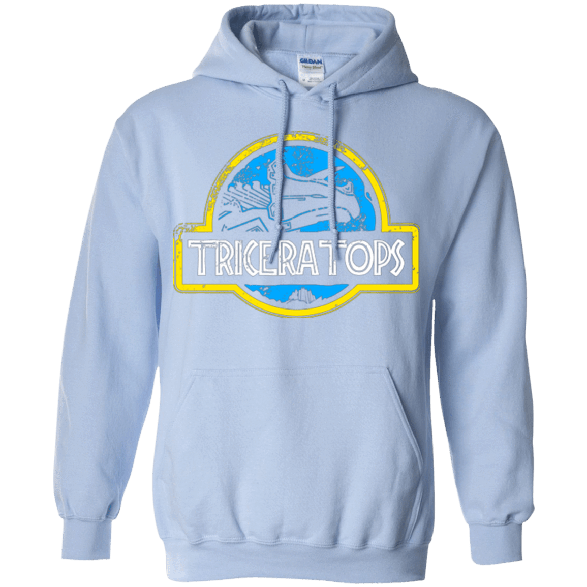 Sweatshirts Light Blue / Small Jurassic Power Blue Pullover Hoodie