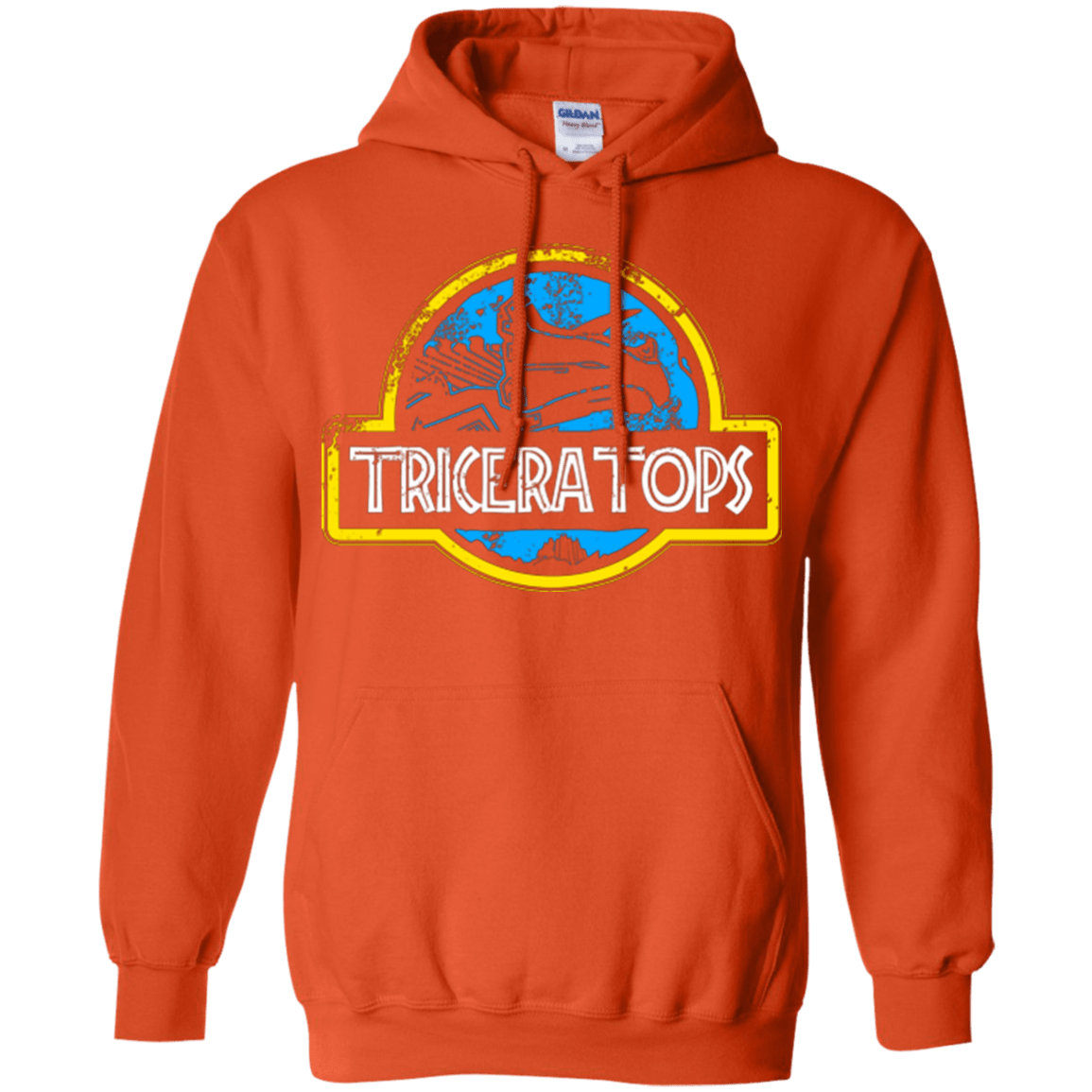 Sweatshirts Orange / Small Jurassic Power Blue Pullover Hoodie