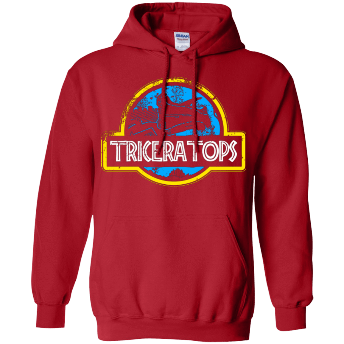 Sweatshirts Red / Small Jurassic Power Blue Pullover Hoodie