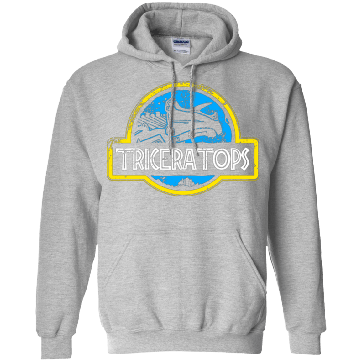 Sweatshirts Sport Grey / Small Jurassic Power Blue Pullover Hoodie
