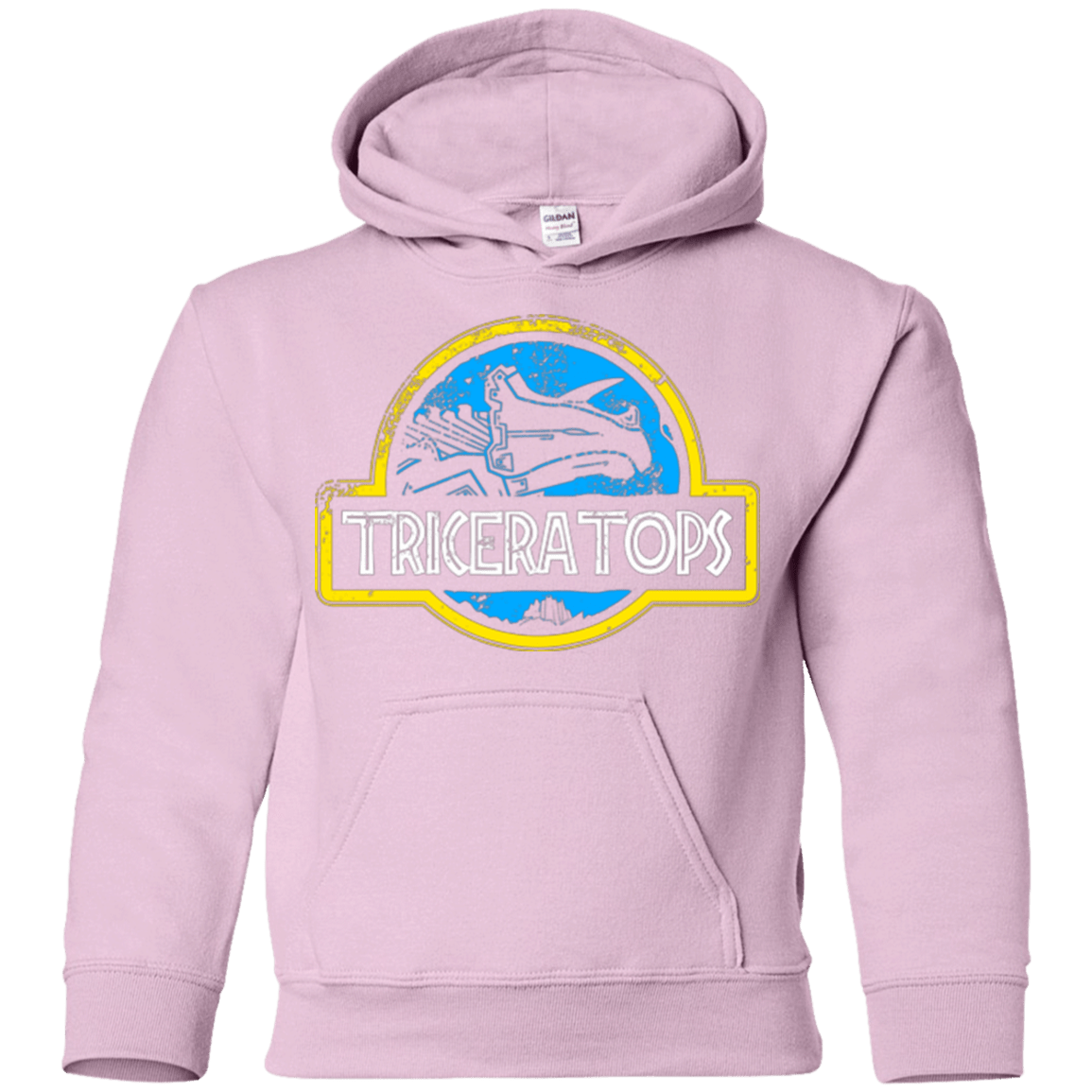 Sweatshirts Light Pink / YS Jurassic Power Blue Youth Hoodie