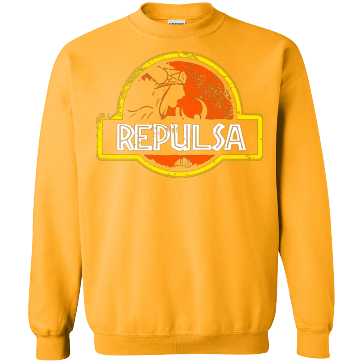 Sweatshirts Gold / Small Jurassic Power Evil Crewneck Sweatshirt