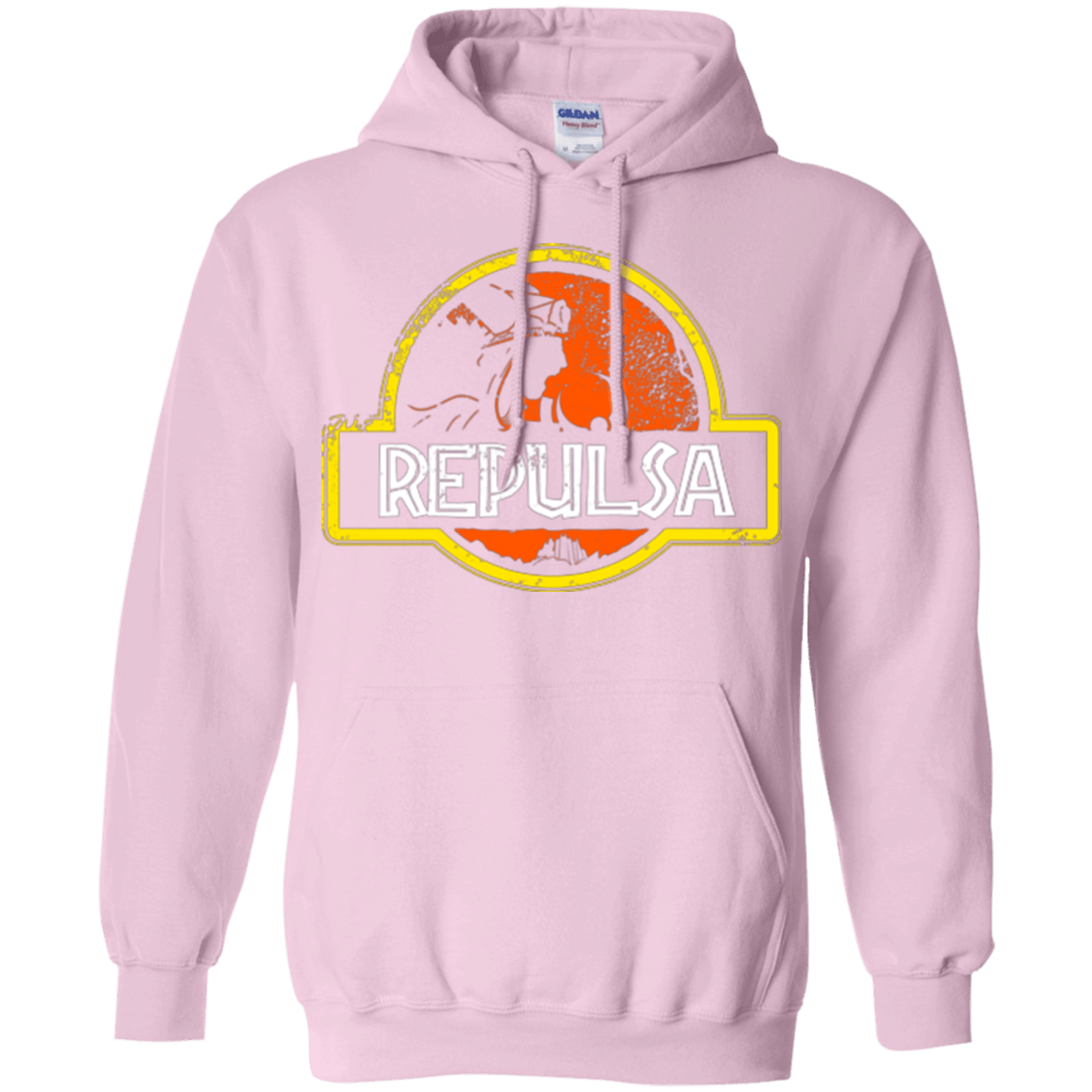 Sweatshirts Light Pink / Small Jurassic Power Evil Pullover Hoodie
