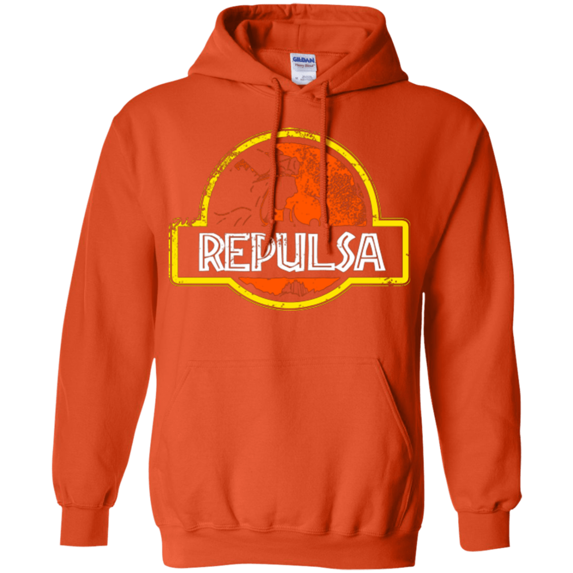 Sweatshirts Orange / Small Jurassic Power Evil Pullover Hoodie