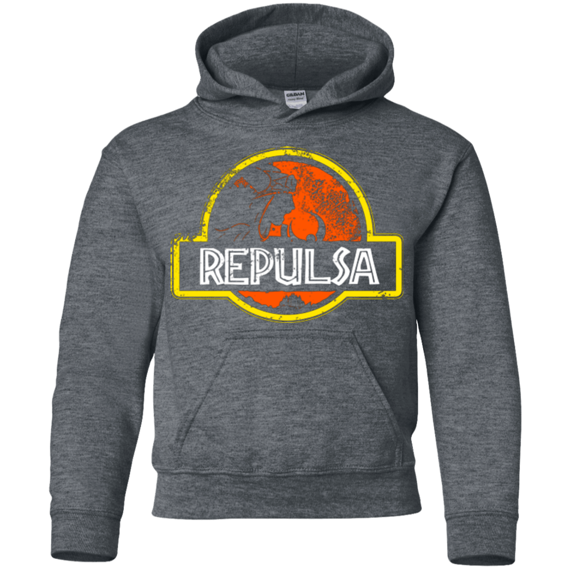 Sweatshirts Dark Heather / YS Jurassic Power Evil Youth Hoodie