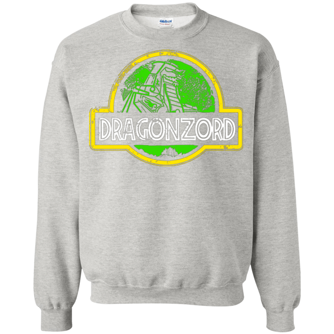 Sweatshirts Ash / Small Jurassic Power Green Crewneck Sweatshirt