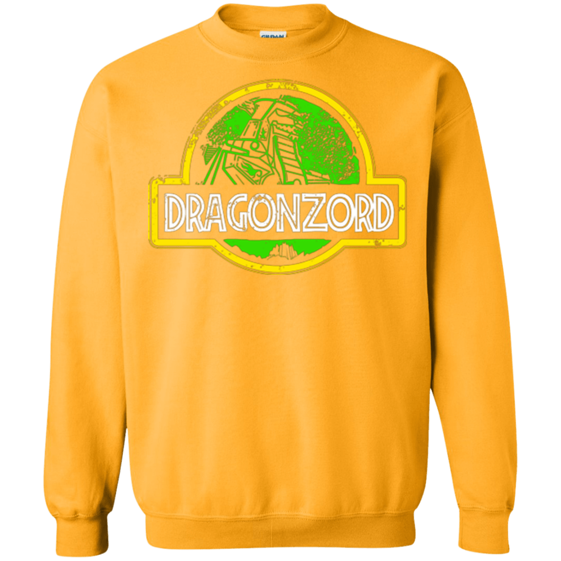 Sweatshirts Gold / Small Jurassic Power Green Crewneck Sweatshirt