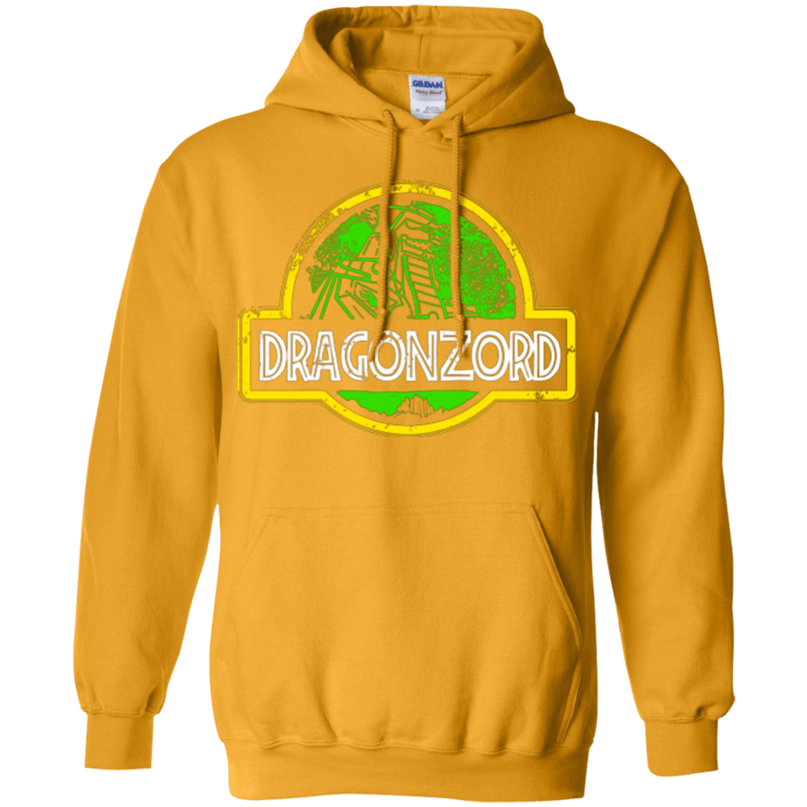 Sweatshirts Gold / Small Jurassic Power Green Pullover Hoodie