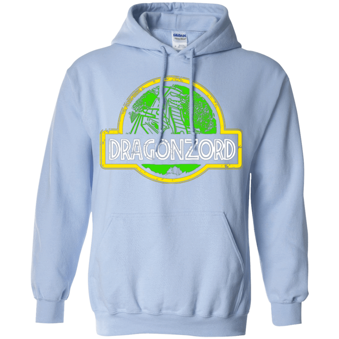 Sweatshirts Light Blue / Small Jurassic Power Green Pullover Hoodie