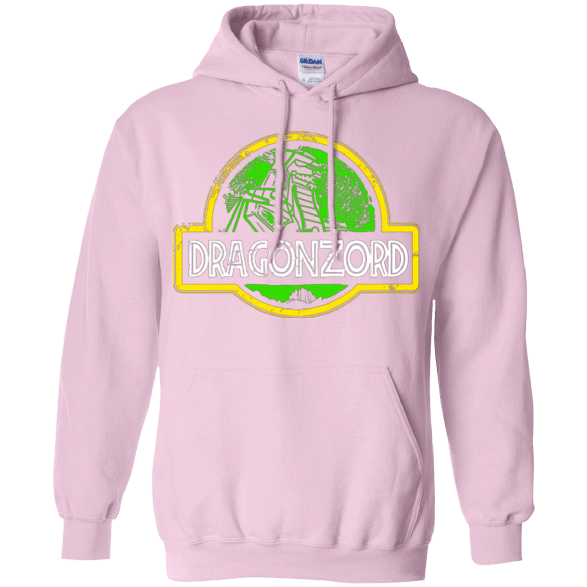 Sweatshirts Light Pink / Small Jurassic Power Green Pullover Hoodie