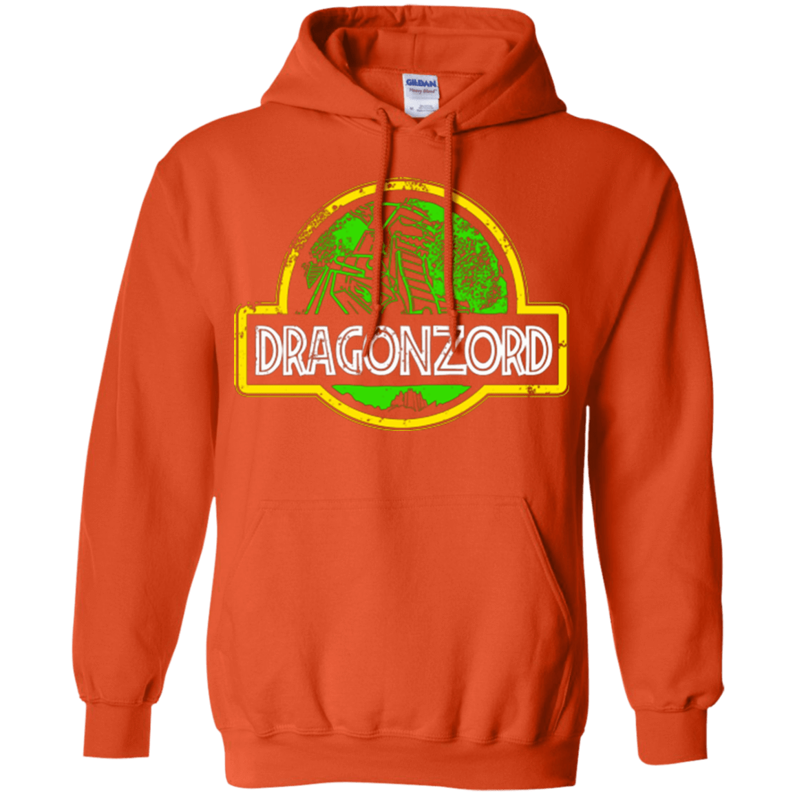 Sweatshirts Orange / Small Jurassic Power Green Pullover Hoodie