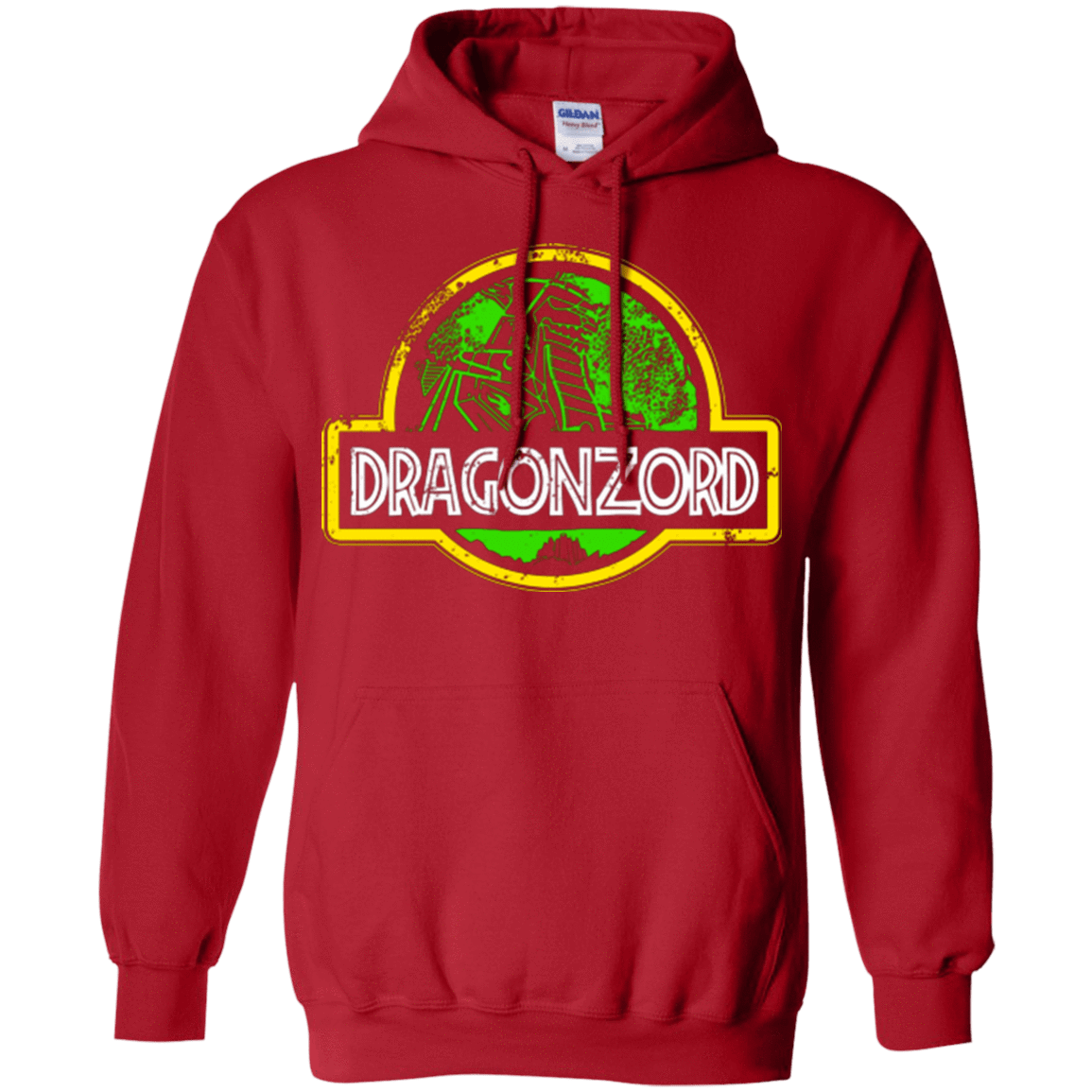 Sweatshirts Red / Small Jurassic Power Green Pullover Hoodie
