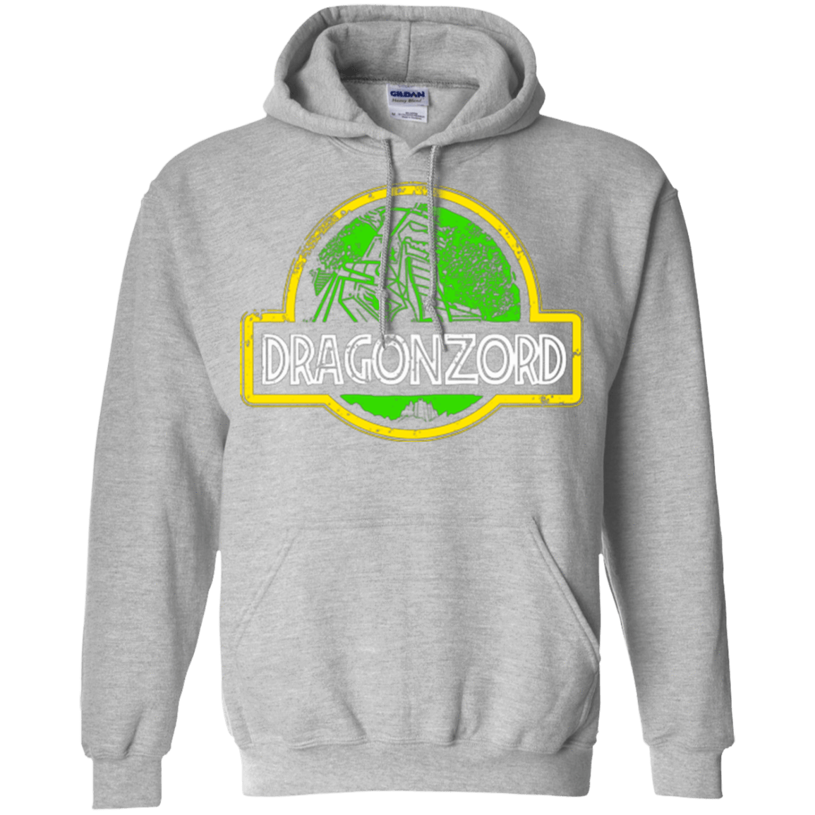 Sweatshirts Sport Grey / Small Jurassic Power Green Pullover Hoodie
