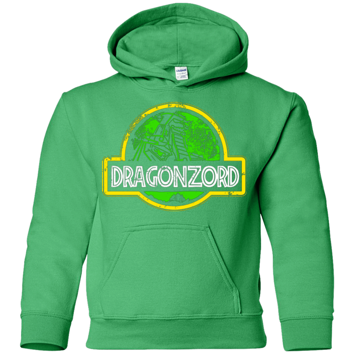 Sweatshirts Irish Green / YS Jurassic Power Green Youth Hoodie
