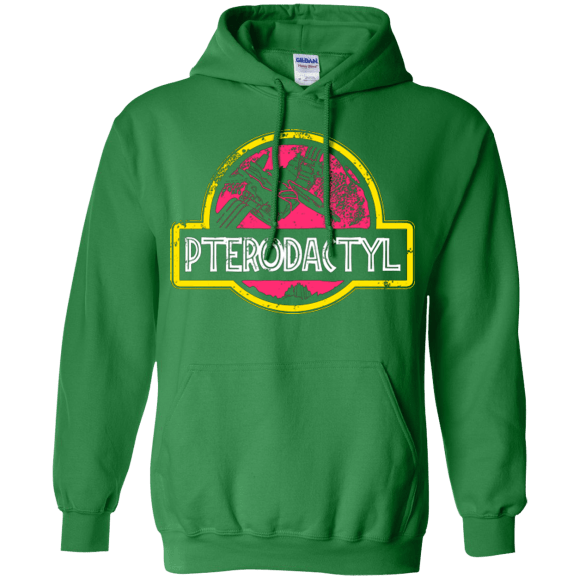 Sweatshirts Irish Green / Small Jurassic Power Pink Pullover Hoodie