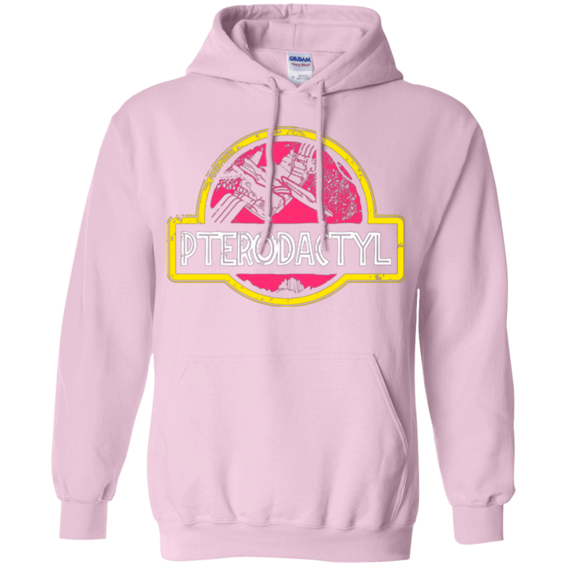 Sweatshirts Light Pink / Small Jurassic Power Pink Pullover Hoodie