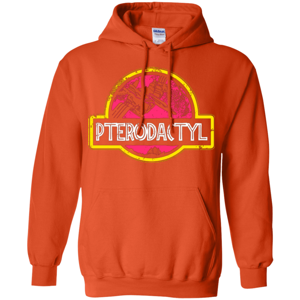 Sweatshirts Orange / Small Jurassic Power Pink Pullover Hoodie