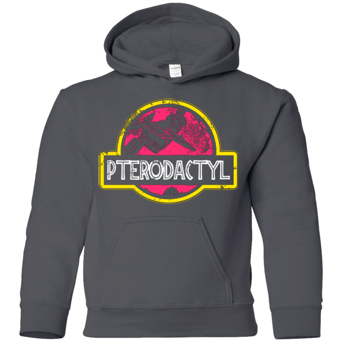 Sweatshirts Charcoal / YS Jurassic Power Pink Youth Hoodie