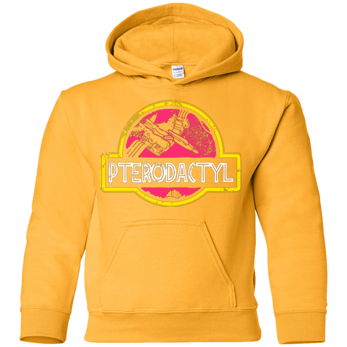 Sweatshirts Gold / YS Jurassic Power Pink Youth Hoodie