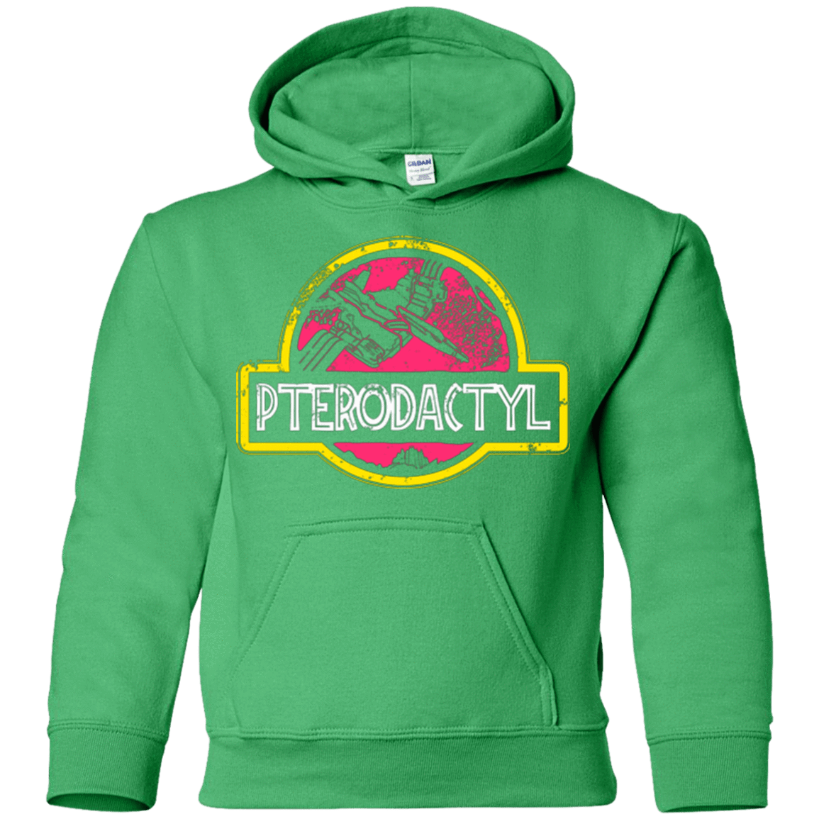 Sweatshirts Irish Green / YS Jurassic Power Pink Youth Hoodie