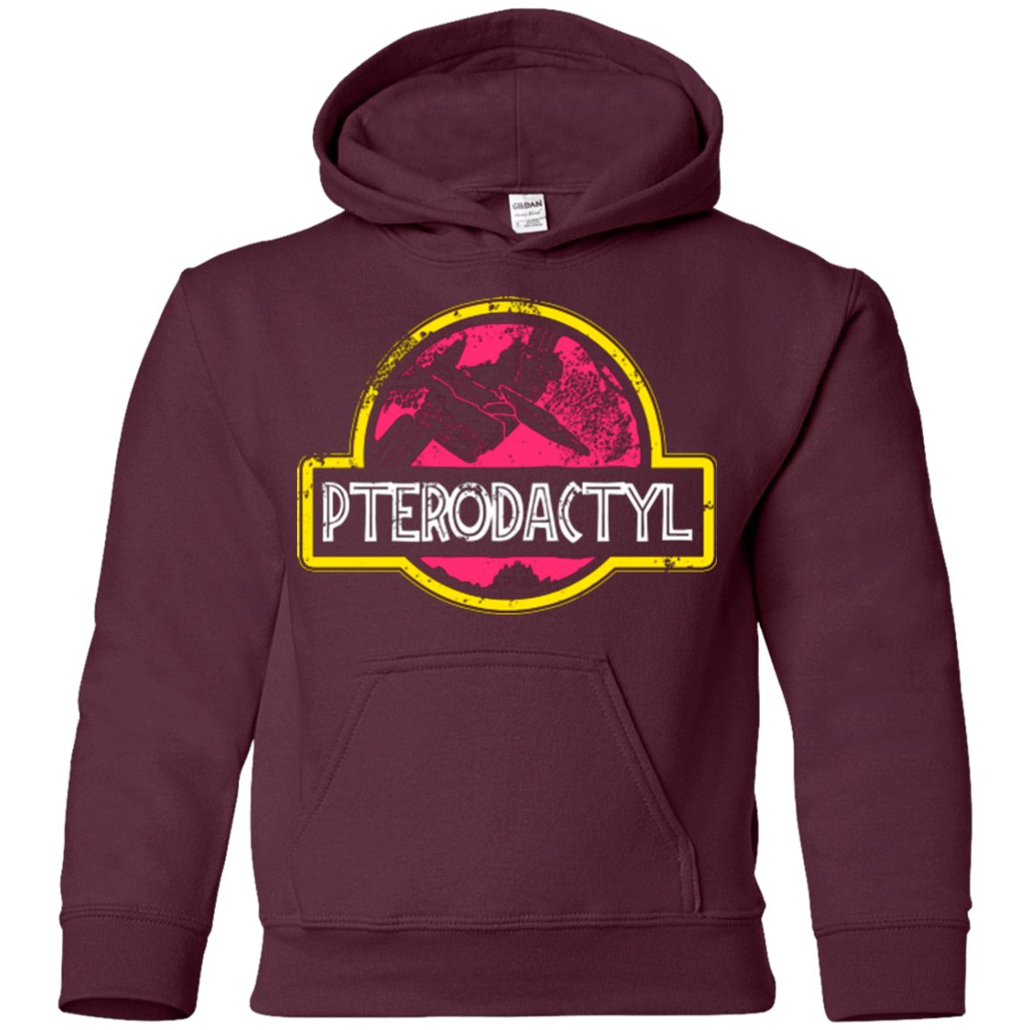 Sweatshirts Maroon / YS Jurassic Power Pink Youth Hoodie