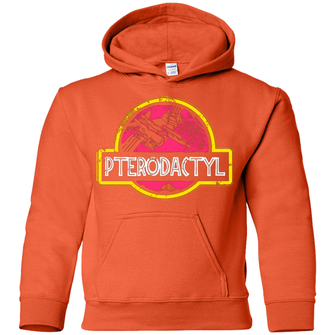 Sweatshirts Orange / YS Jurassic Power Pink Youth Hoodie