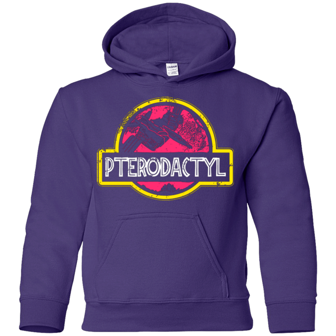 Sweatshirts Purple / YS Jurassic Power Pink Youth Hoodie