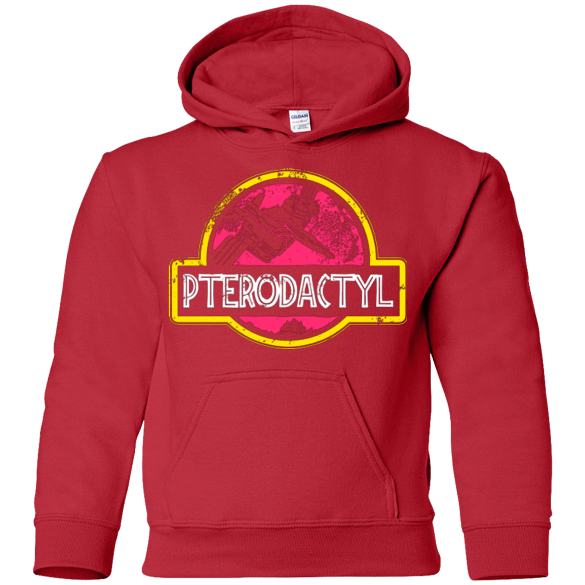 Sweatshirts Red / YS Jurassic Power Pink Youth Hoodie