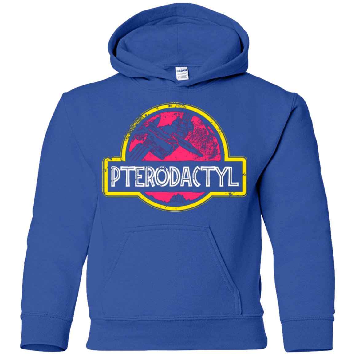 Sweatshirts Royal / YS Jurassic Power Pink Youth Hoodie